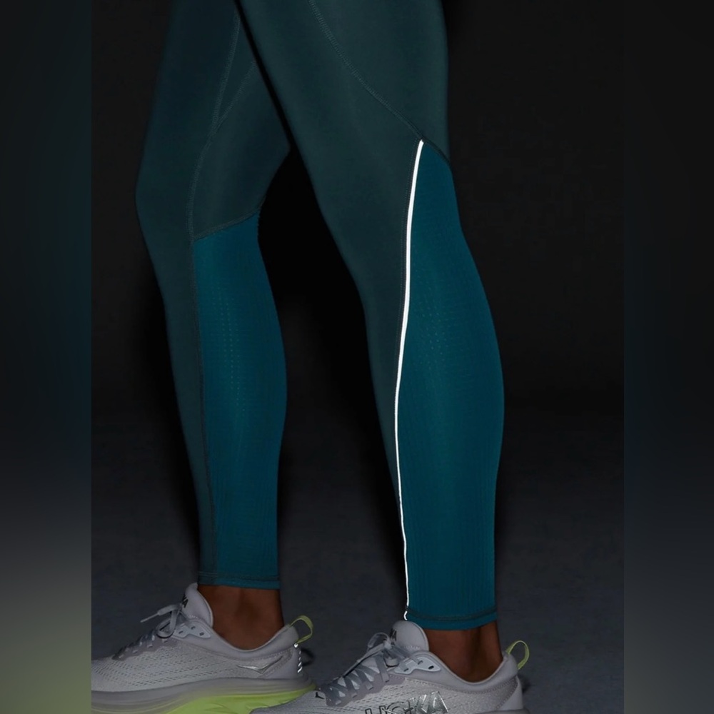 NWT Fabletics high waisted leggings teal storm slate ocean eyes size M Stride 9” - Picture 5 of 13